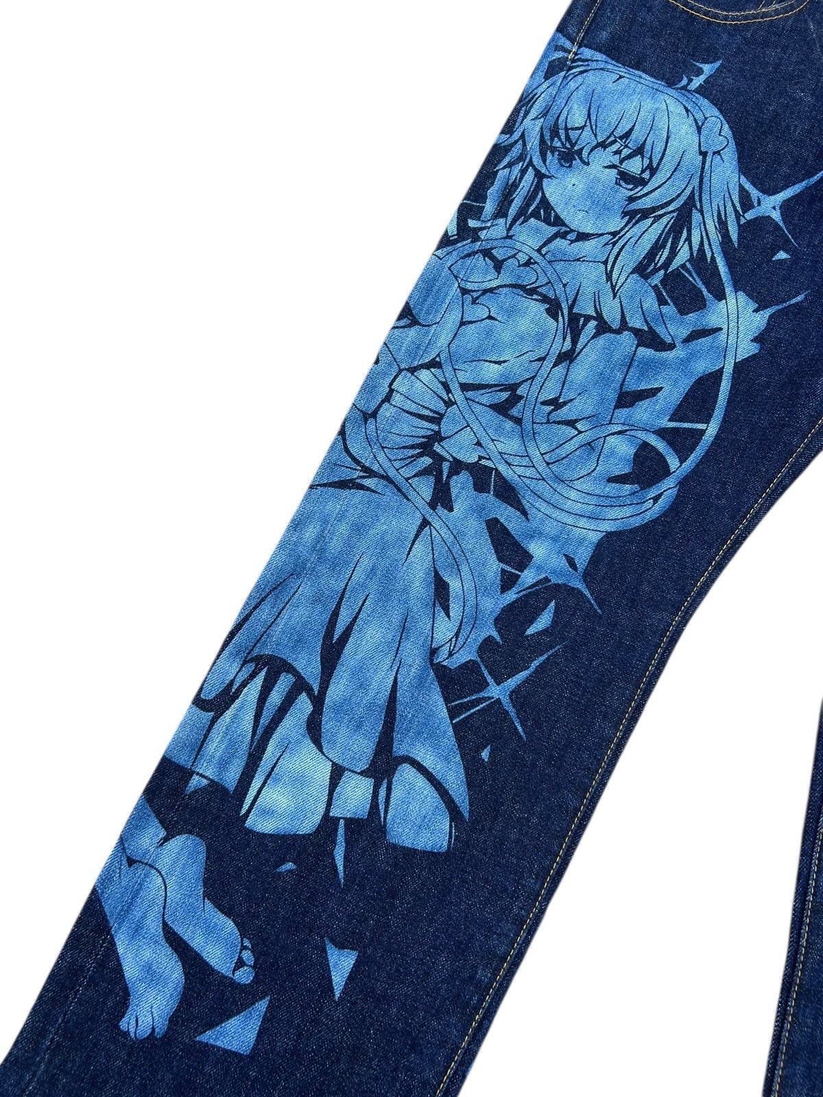 Kapital Japanese Anime character Denim Jeans Size US 34 / EU 50 - 6 Thumbnail
