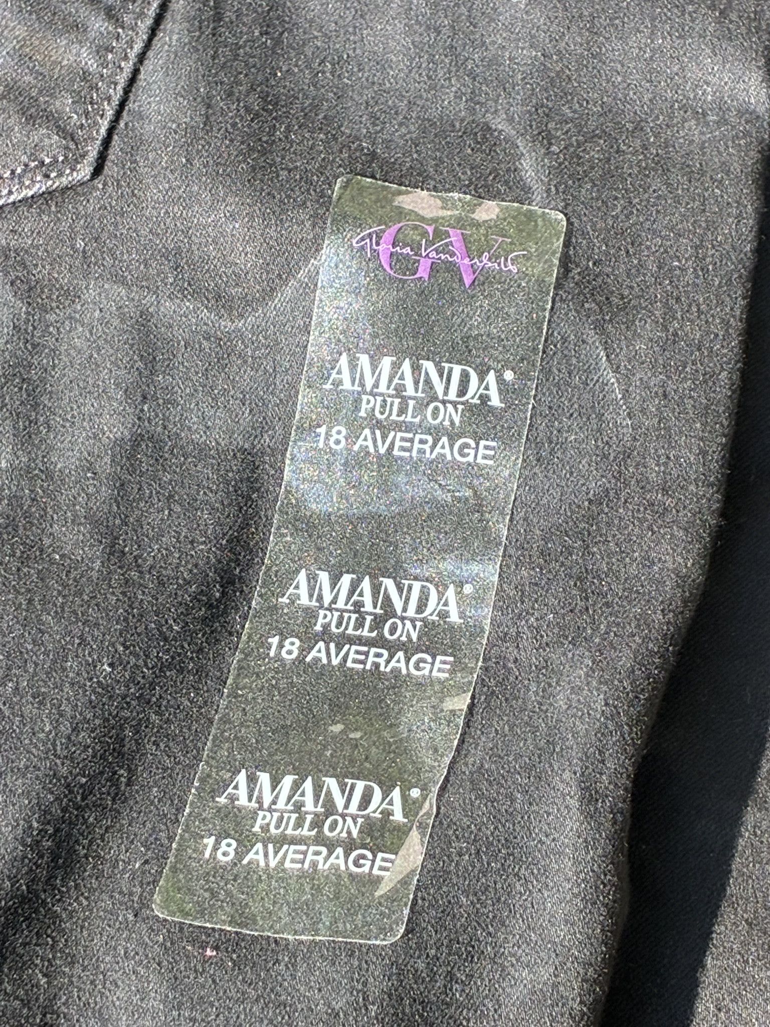 Gloria Vanderbilt Gloria Vanderbilt Amanda Pull On Jeans Slimming Panel Size 40" / US 18 - 8 Thumbnail