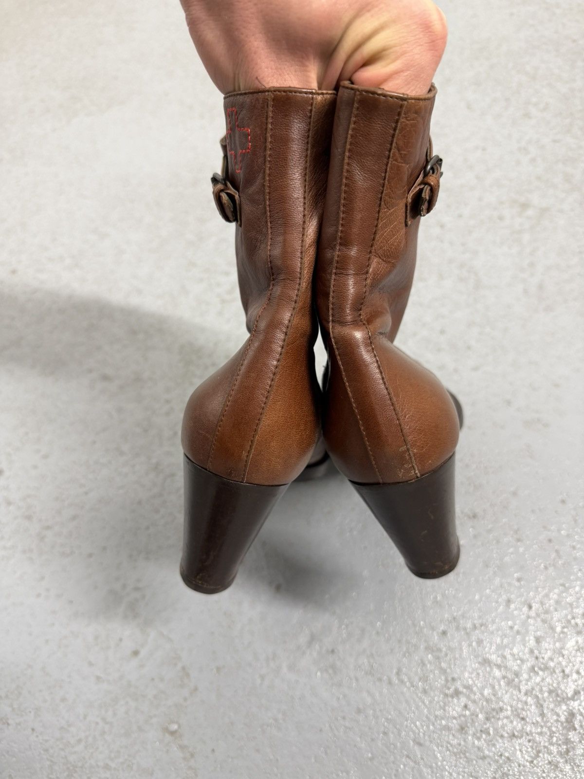 A.F. Vandevorst A.F.Vandevorst Leather Ankle Boots Size US 9 / IT 39 - 10 Thumbnail