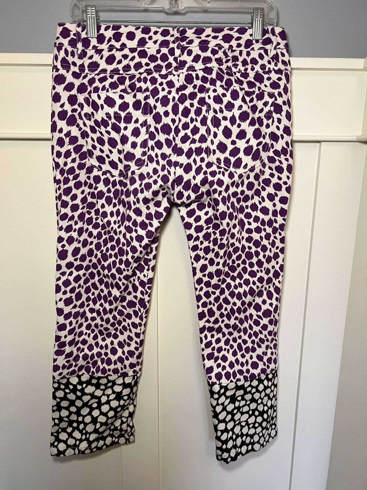 Vintage Douchanglee multi panelled cheetah print denim pants Size US 28 / EU 44 - 2 Thumbnail
