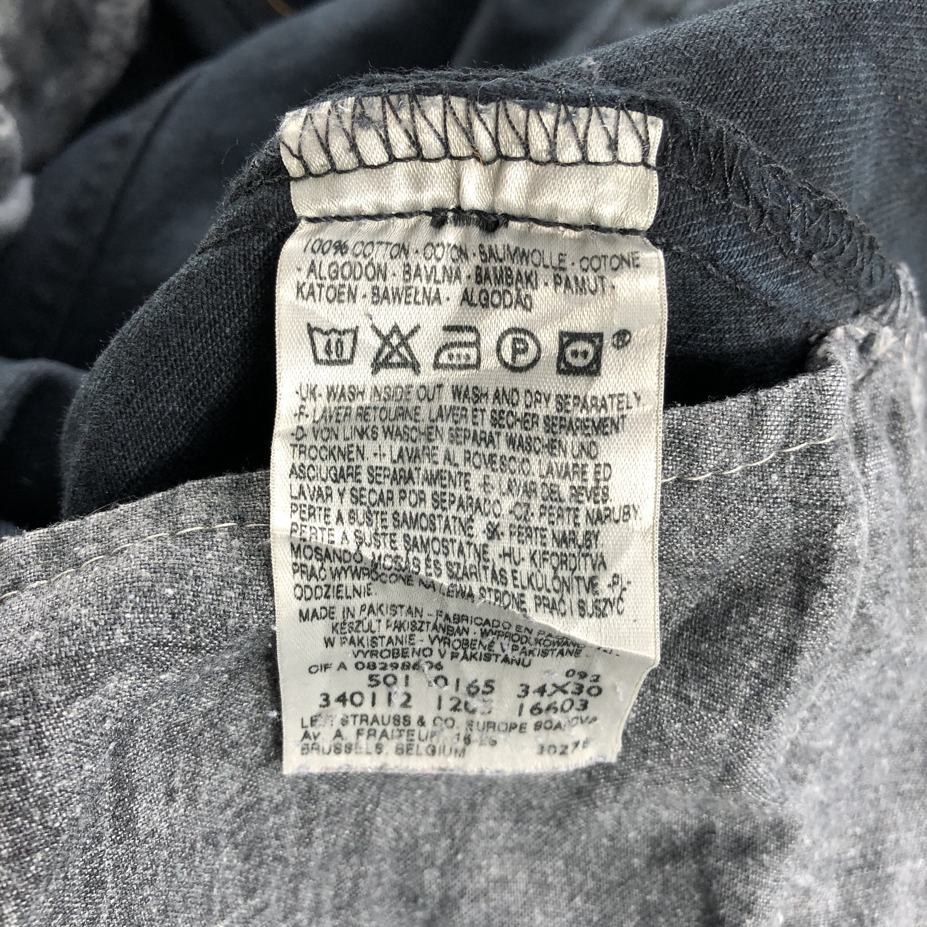 Levi's Vintage Black Levis 501 Jeans-JM1514 Size US 36 / EU 52 - 12 Thumbnail