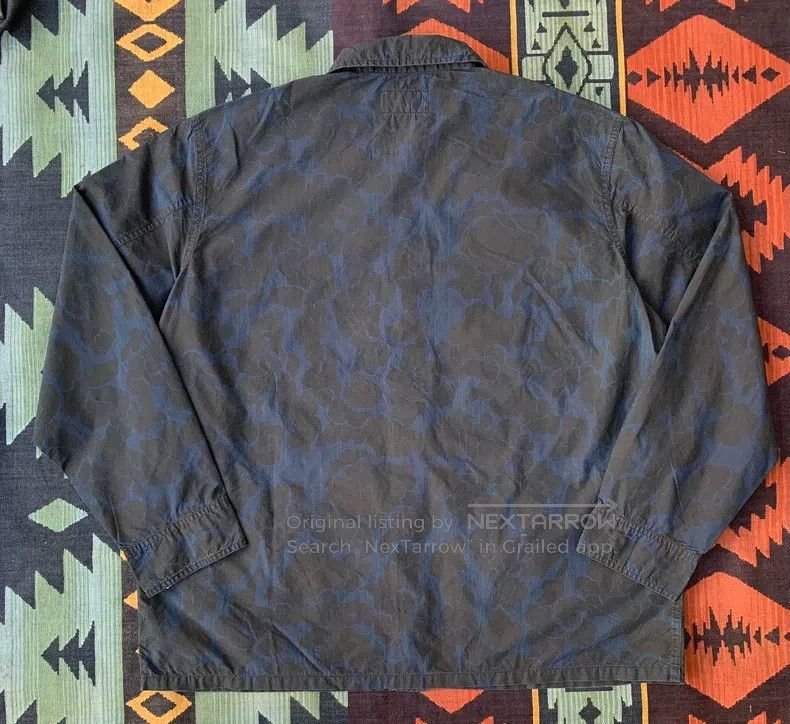 RRL Ralph Lauren RRL Ralph Lauren Indigo camouflage jacket Size US XL / EU 56 / 4 - 2 Thumbnail
