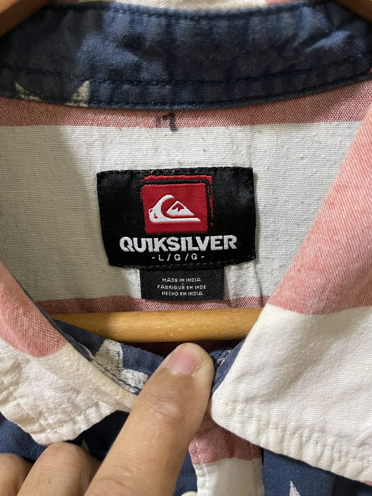 Quiksilver Rare Quiksilver American Flag Shirt Size US L / EU 52-54 / 3 - 3 Thumbnail