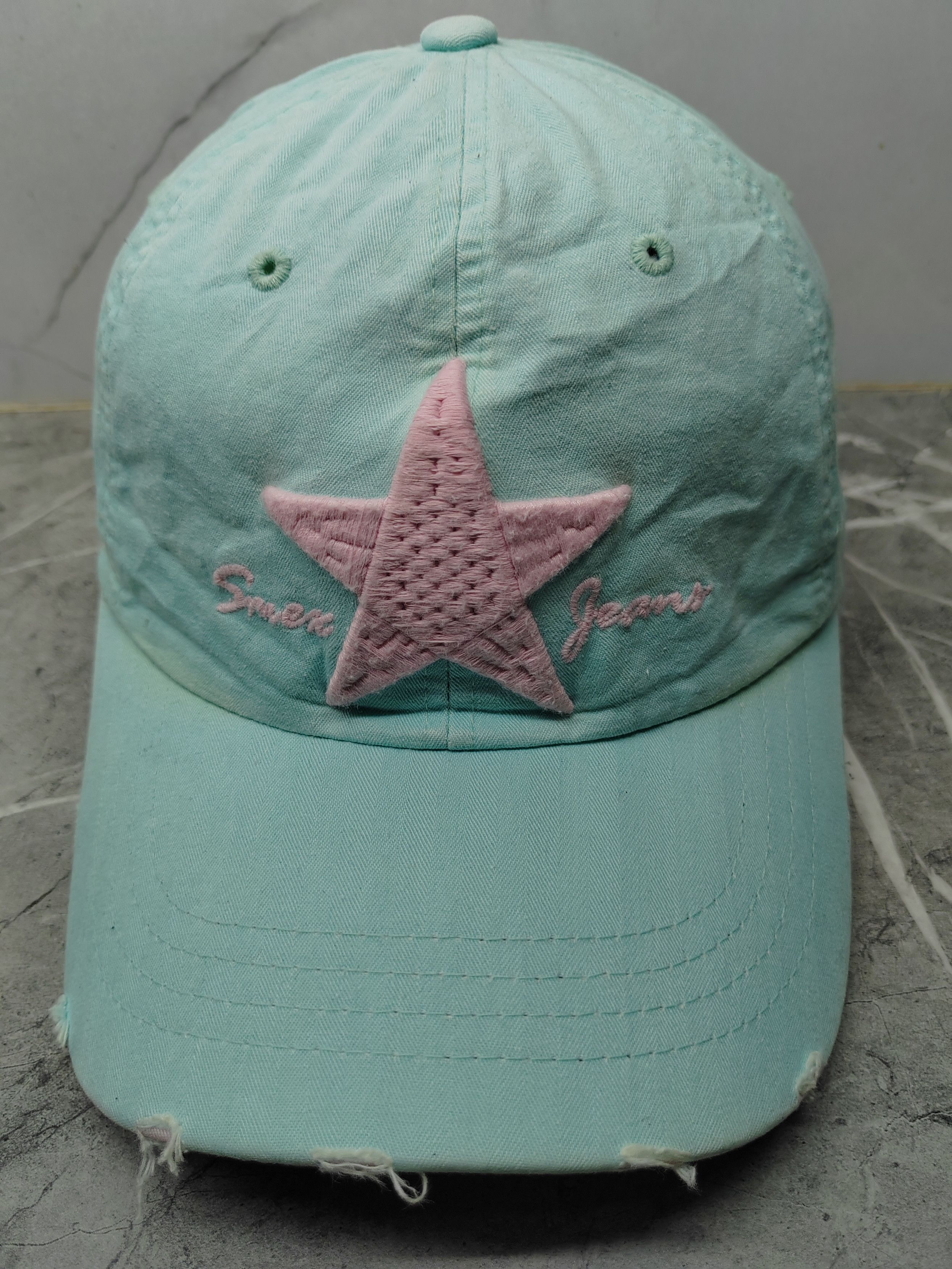 Japanese Brand Vintage Smex Distressed Style Cap Hat Size ONE SIZE - 2 Thumbnail
