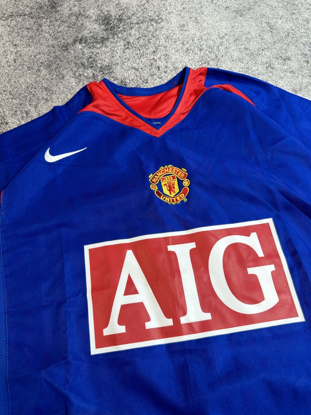 Nike × Vintage New Rare Vintage Manchester United Nike AIG Soccer Jersey XL Size US XL / EU 56 / 4 - 5 Thumbnail