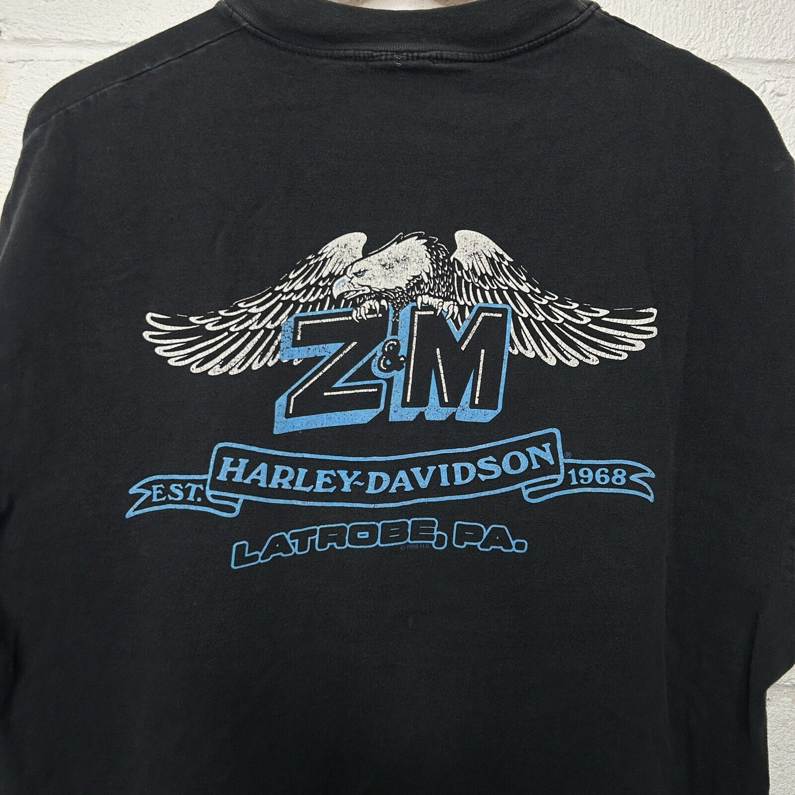 Harley Davidson Harley Davidson 2-Sided T-Shirt “Black” Latrobe, PA Size US XL / EU 56 / 4 - 4 Thumbnail