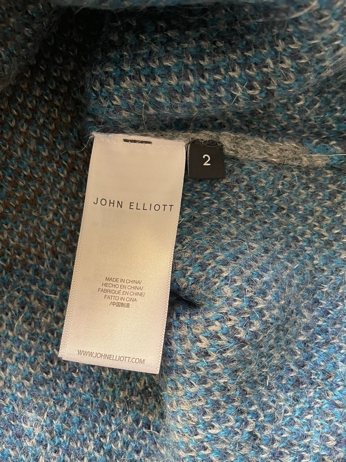 John Elliott John Elliot Mohair Jacquard Crewneck Sweater Size US M / EU 48-50 / 2 - 4 Thumbnail