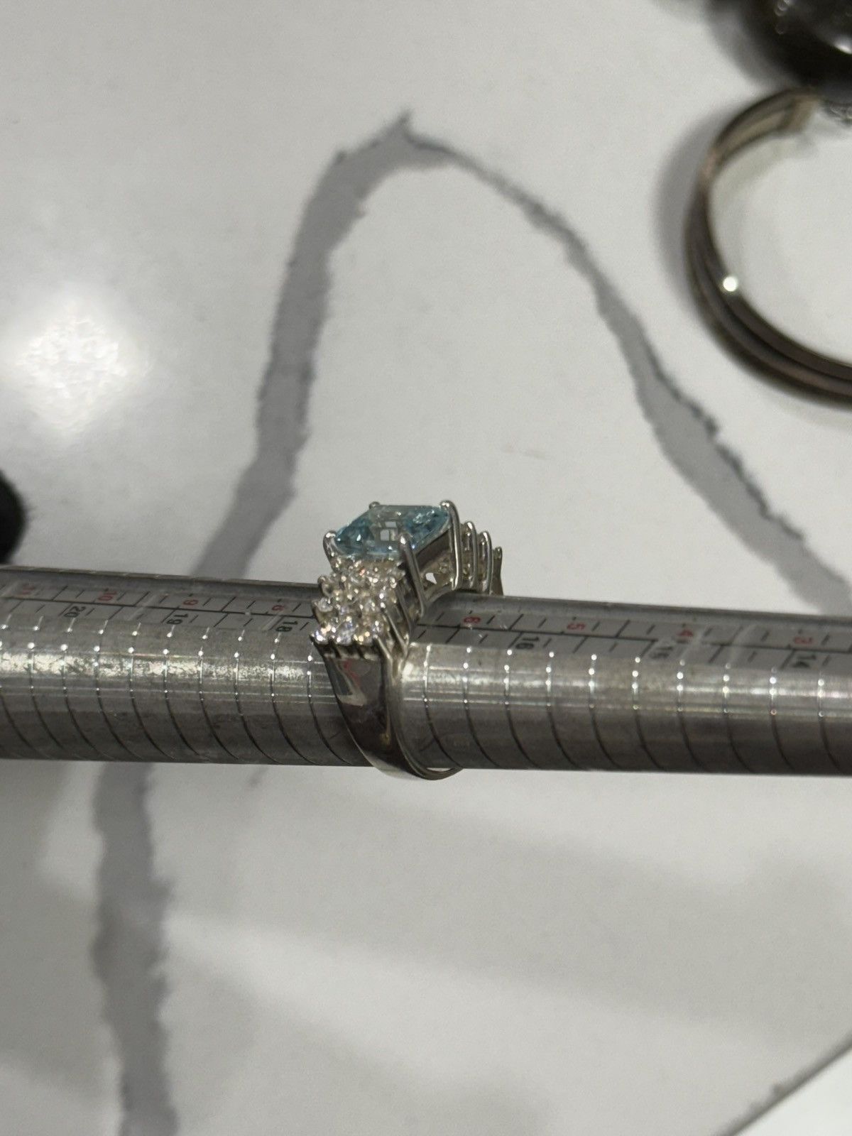 Jewelry Fessenden & Co. silver ring with aquamarine & topaz gems Size ONE SIZE - 5 Thumbnail