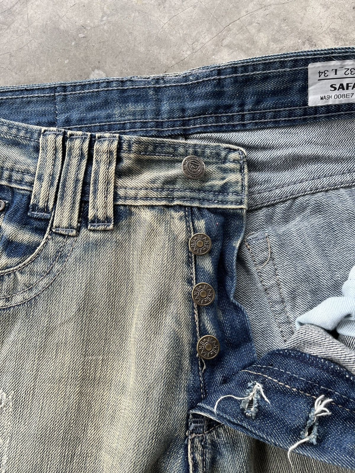Diesel Distressed Diesel mud wash faded blue jeans Size US 32 / EU 48 - 11 Thumbnail