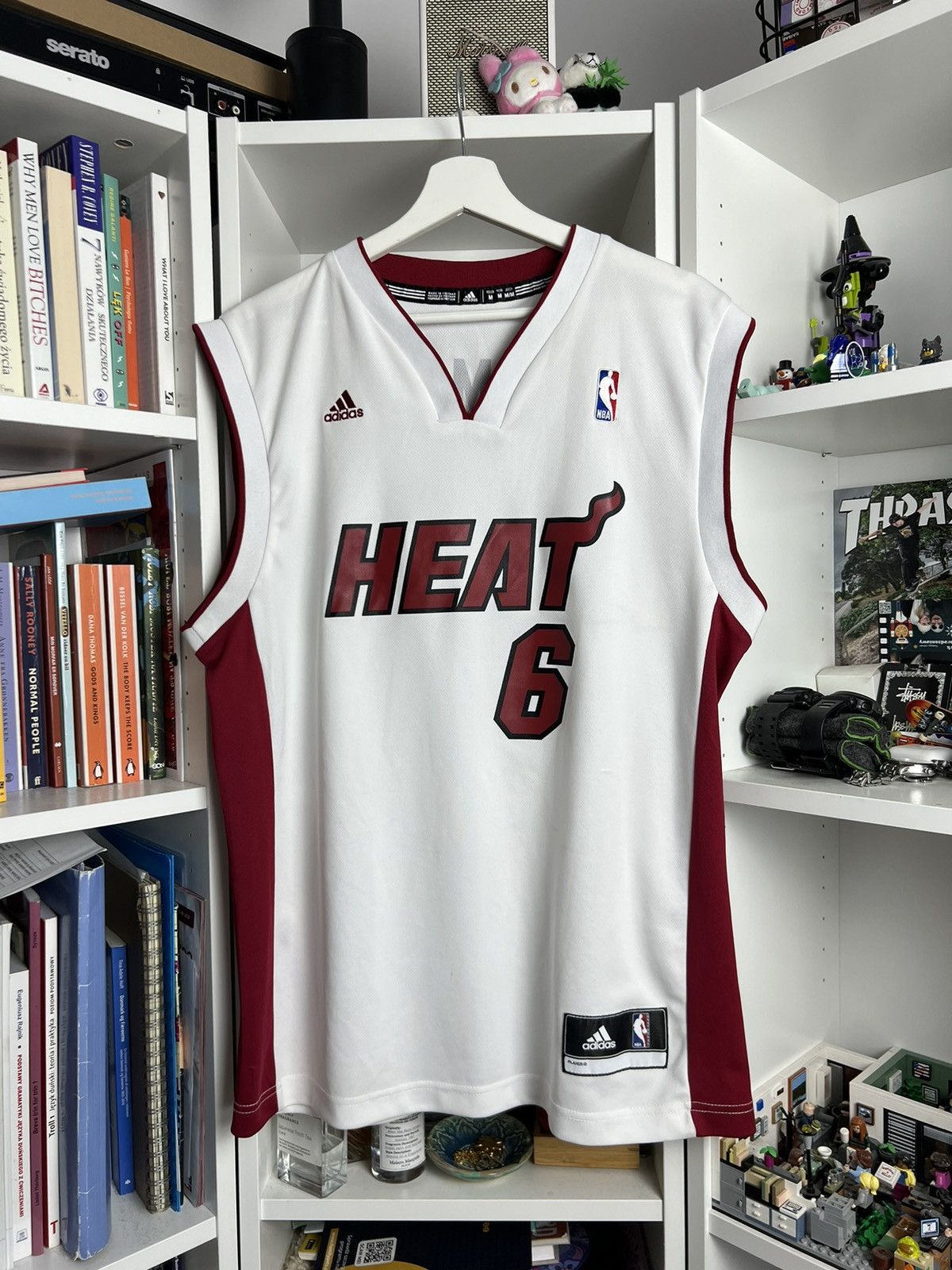 Adidas × NBA × Vintage Vintage Adidas Miami Heat NBA James 6 basketball jersey M Size US M / EU 48-50 / 2 - 1 Thumbnail