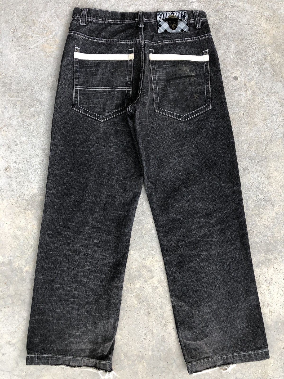 Southpole Southpole Baggy Jeans Hip Hop Distressed Jeans Size US 33 - 1 Thumbnail