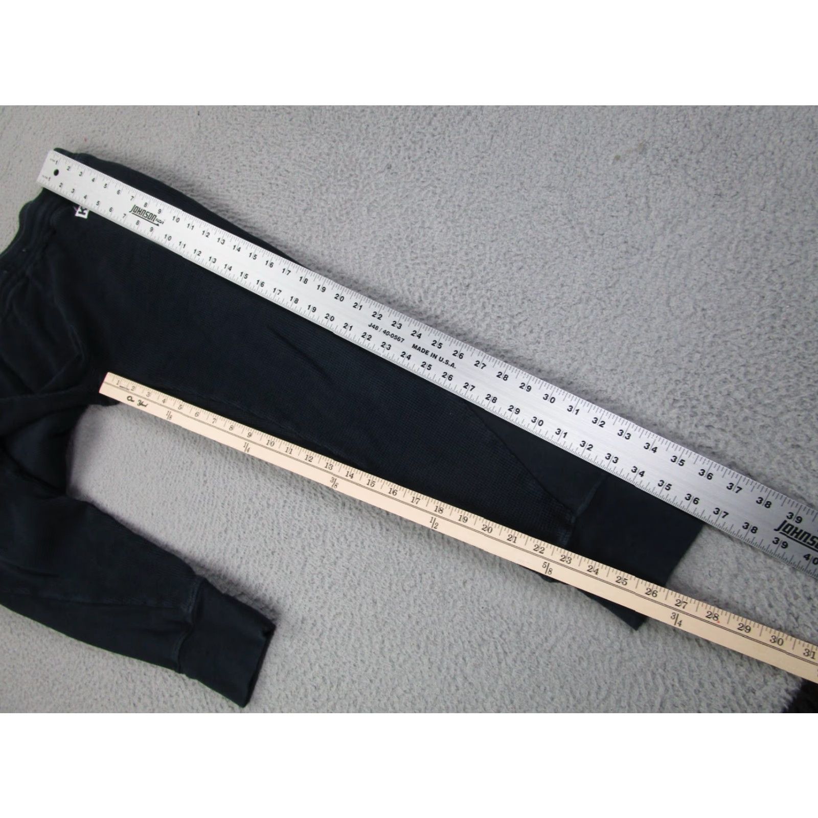 Kith KITH Sweatpants Mens XS Black Waffle Thermal Joggers Calux Pants Adult Size US 27 - 3 Thumbnail