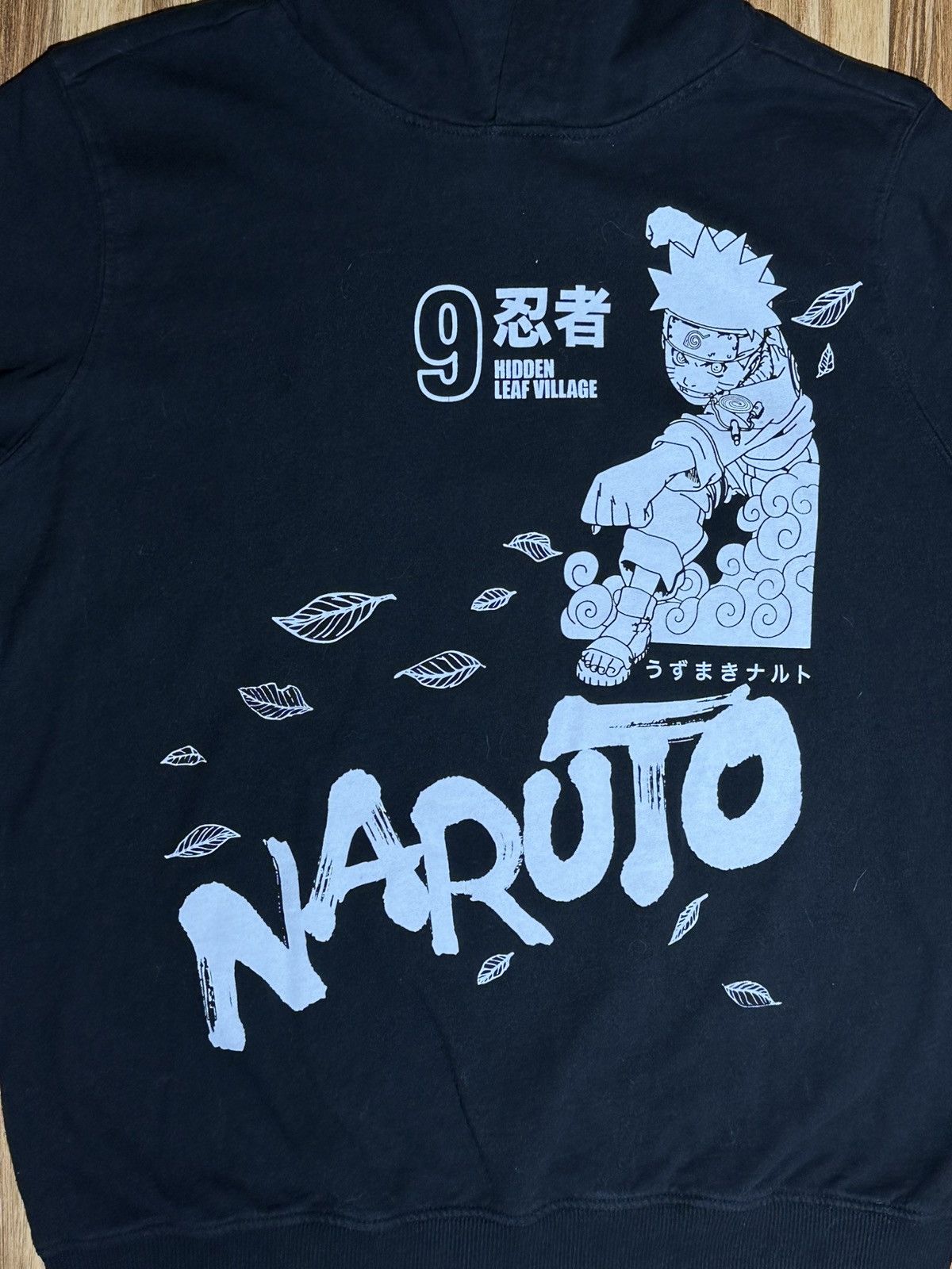 Other Vint 02 Naruto BlackHoodie with White print front and back Size US M / EU 48-50 / 2 - 2 Thumbnail