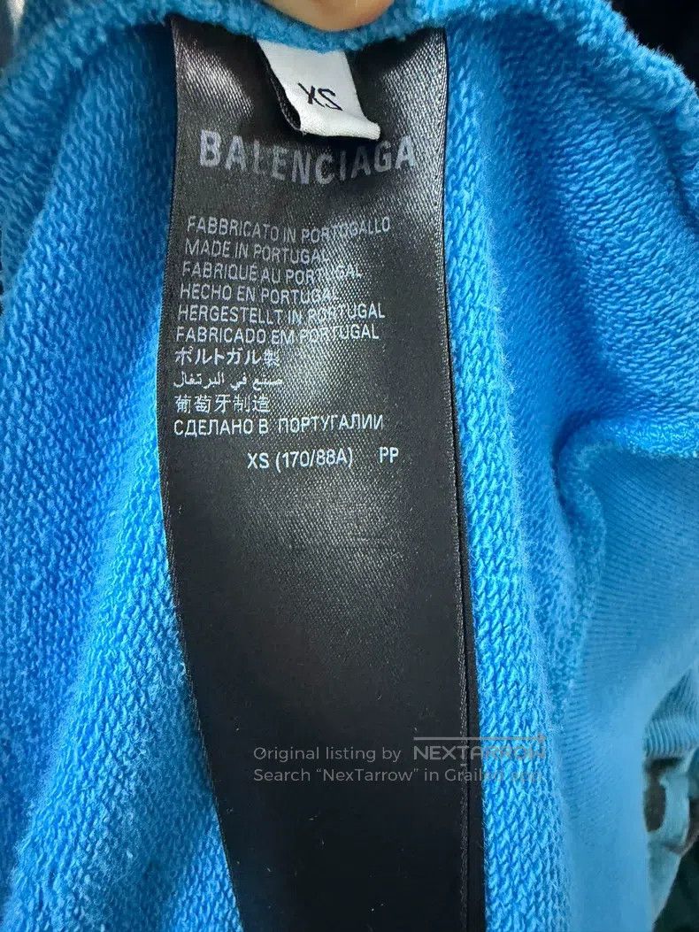 Balenciaga Balenciaga Blue Manchester United graffiti zipper hoodie Size US XS / EU 42 / 0 - 3 Thumbnail