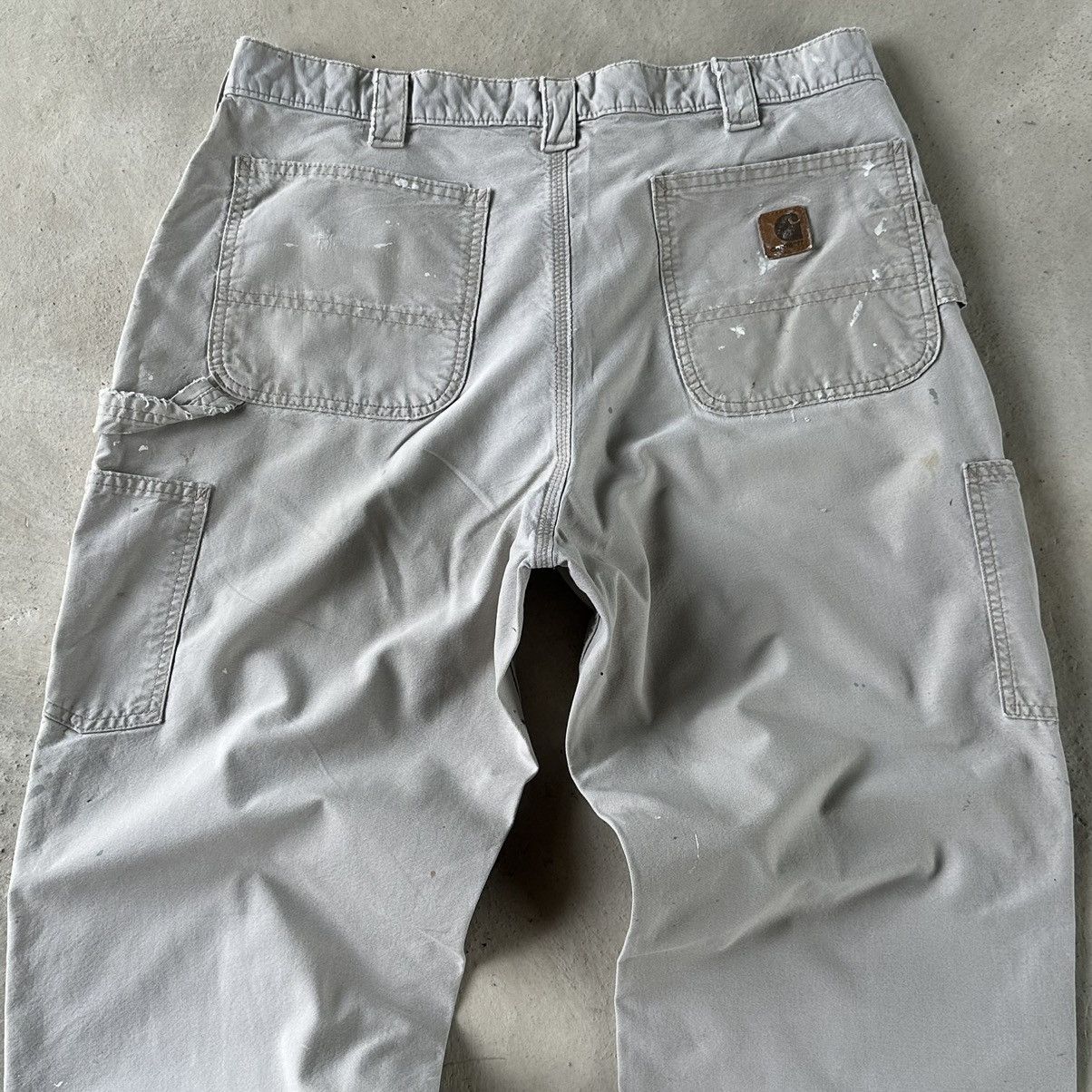 Carhartt (35x29) DISTRESSED CARHARTT CARPENTER PANTS Size US 35 - 5 Thumbnail