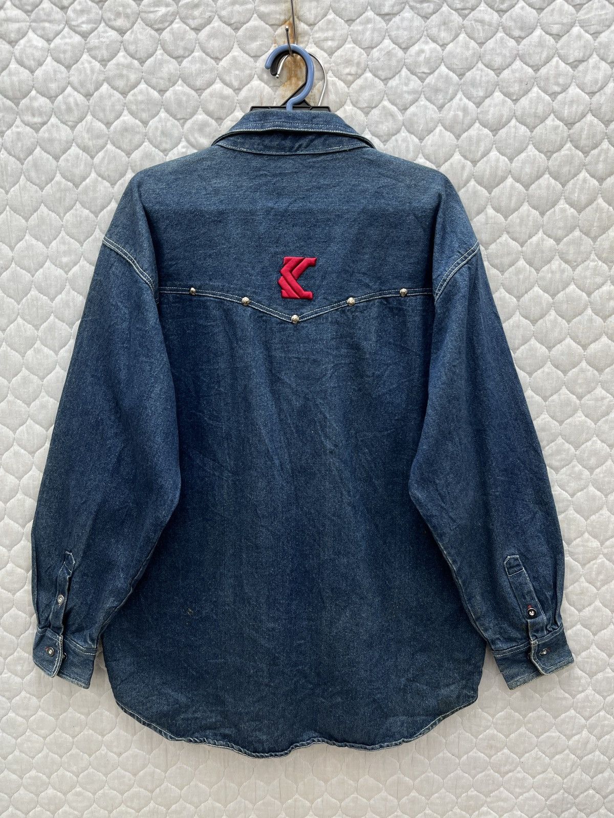 Karl Kani 🔥🔥🔥STEALS VINTAGE KARL KANI DENIM JACKET SHIRTS Size US XL / EU 56 / 4 - 4 Thumbnail