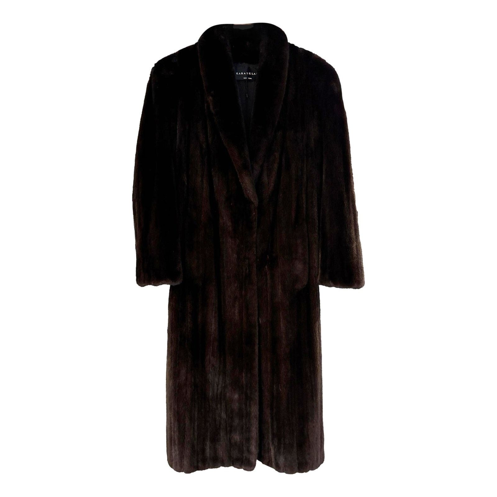 Vintage Vintage Guy Laroche Vintage Full Length Ranch Mink Coat Size M / US 6-8 / IT 42-44 - 1 Thumbnail