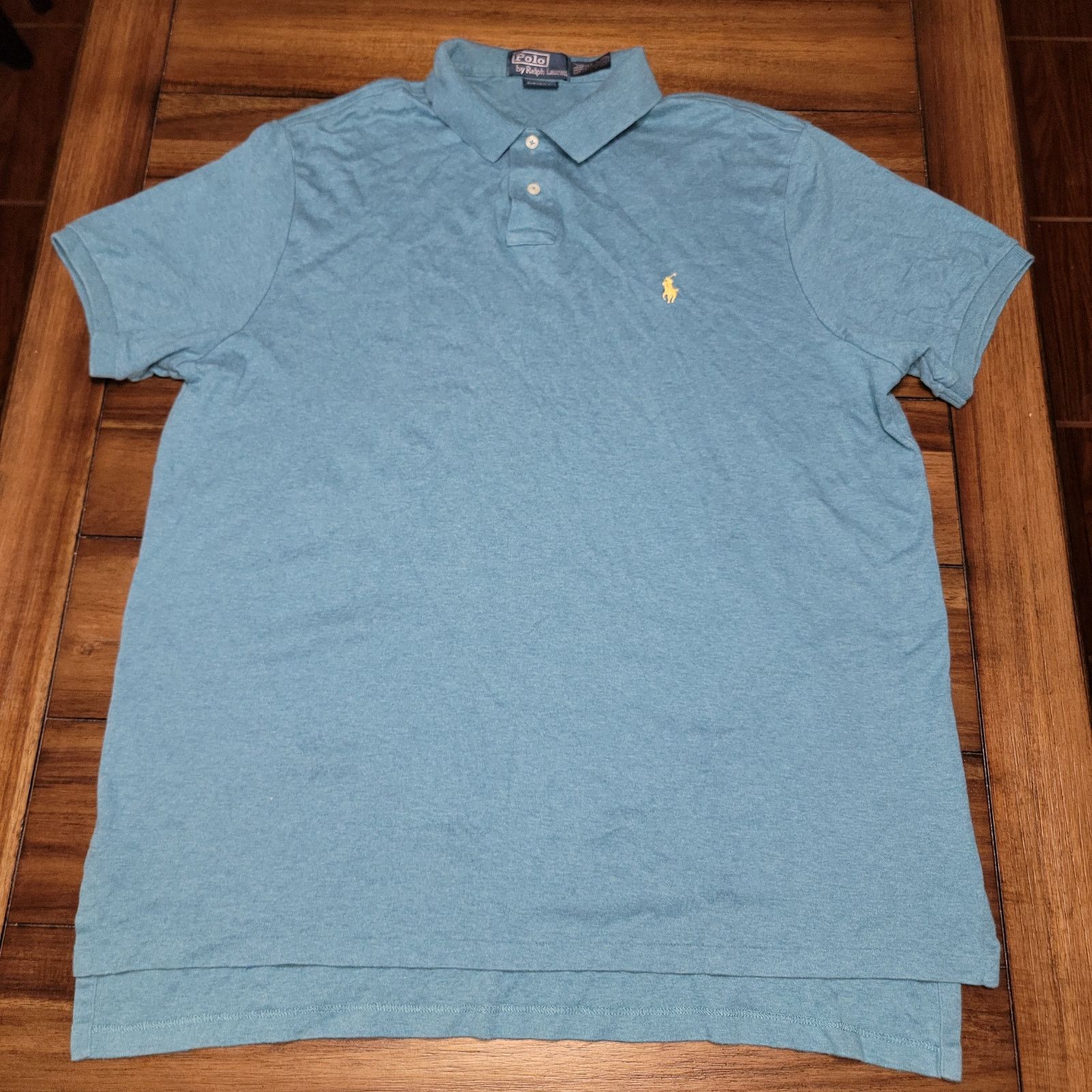 Polo Ralph Lauren Polo Ralph Lauren Teal Custom Fit Polo - Size XXL Size US XXL / EU 58 / 5 - 1 Thumbnail