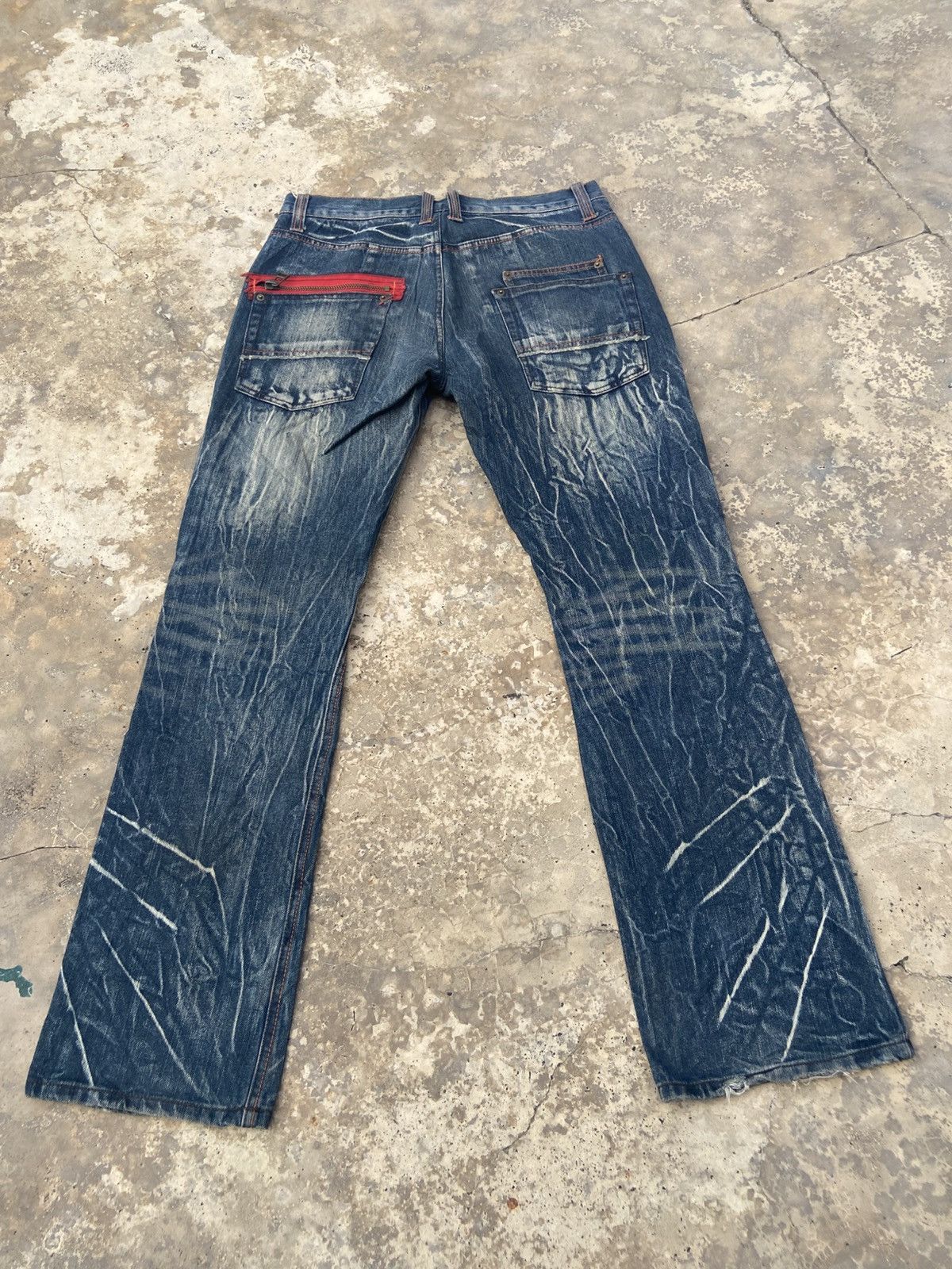 Japanese Brand Clone Devgru Faded Style Denim Pant Size US 33 - 4 Thumbnail