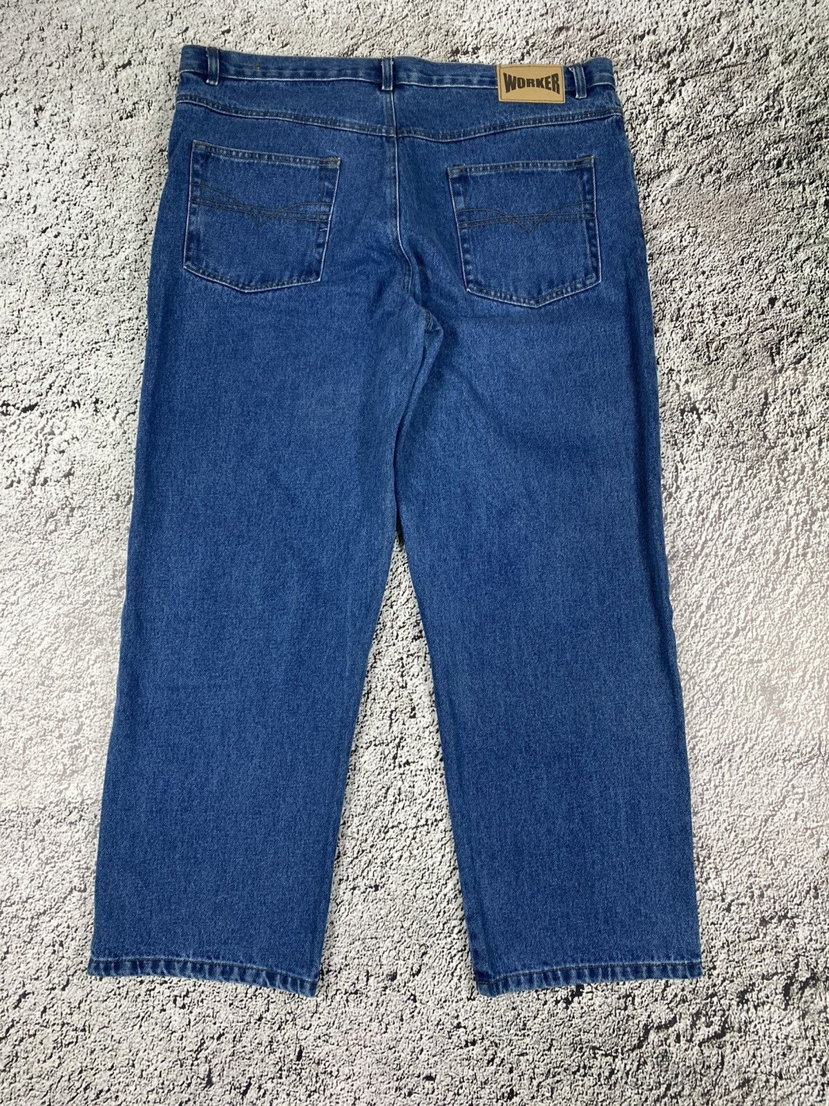 Vintage Vintage Y2K faded wide jeans big size streetwear 40 Size US 40 / EU 56 - 3 Thumbnail