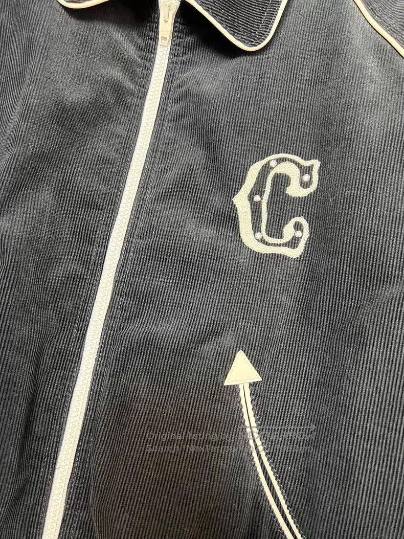 Celine Celine Crystal Embroidered Logo Corduroy Cotton Jacket Size US L / EU 52-54 / 3 - 3 Thumbnail
