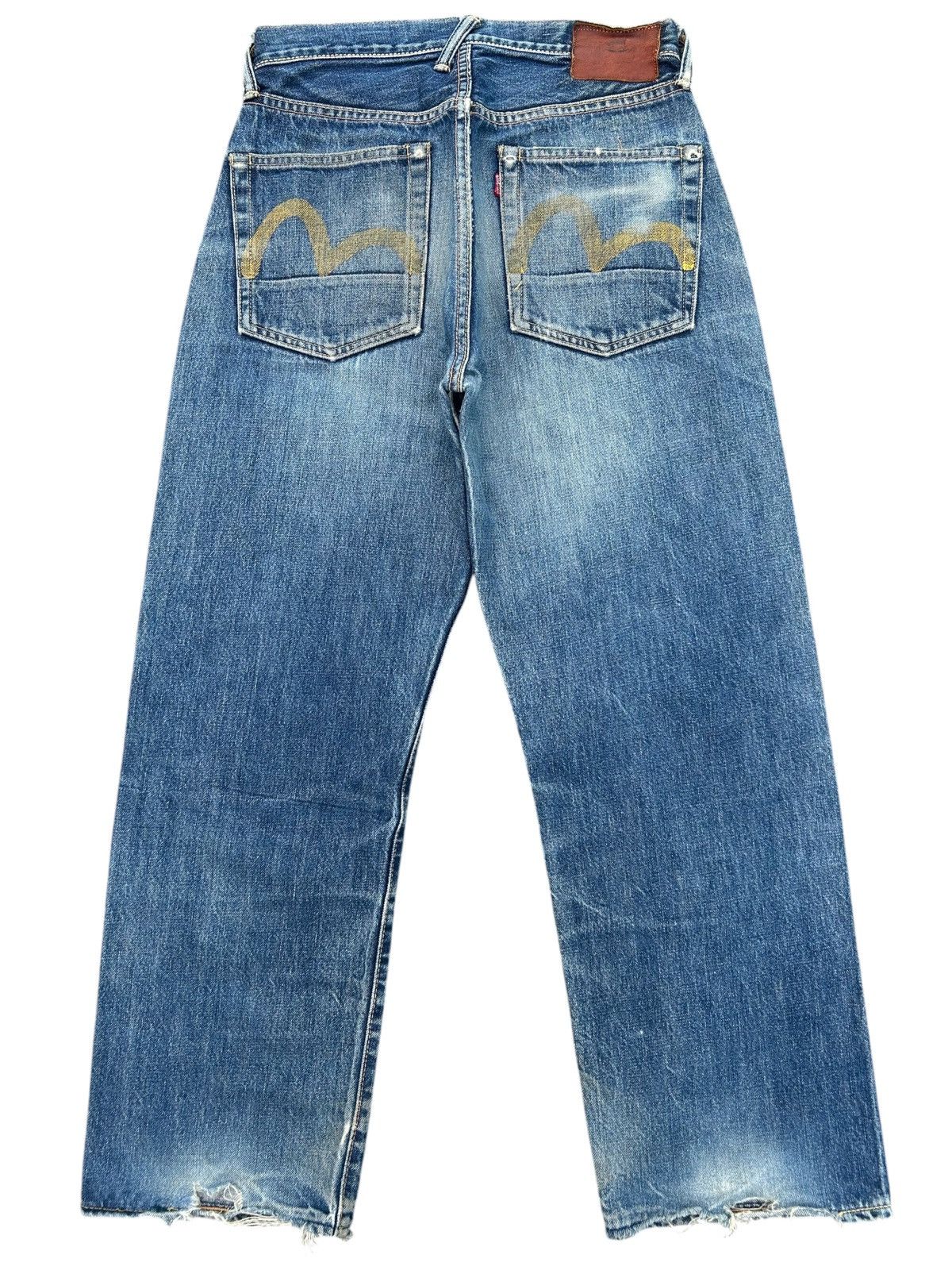 Kapital Thrashed Vintage Evisu Selvedge Denim Jeans Size US 28 / EU 44 - 1 Thumbnail