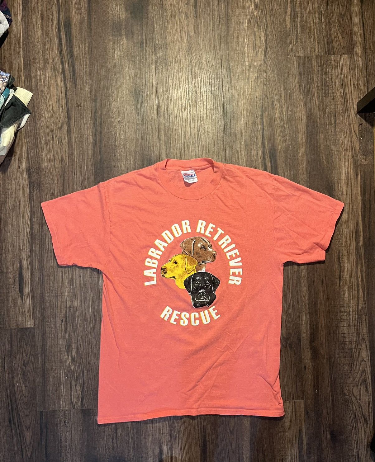 Hanes 🔥Vintage Labrador Retriever Lab Hunting Rescue Dog Tee Shirt Size US L / EU 52-54 / 3 - 1 Thumbnail