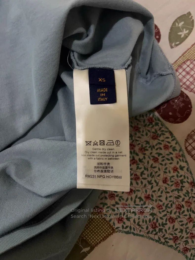 Louis Vuitton Louis Vuitton Blue tool graphic embroidered short sleeve T Size US XS / EU 42 / 0 - 4 Thumbnail