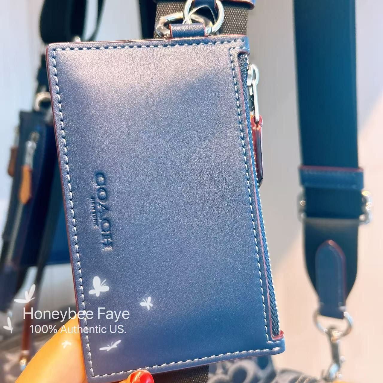 Coach NWT Coach Men’s Axel Crossbody Bag In Signature Denim CY892 Size ONE SIZE - 4 Thumbnail