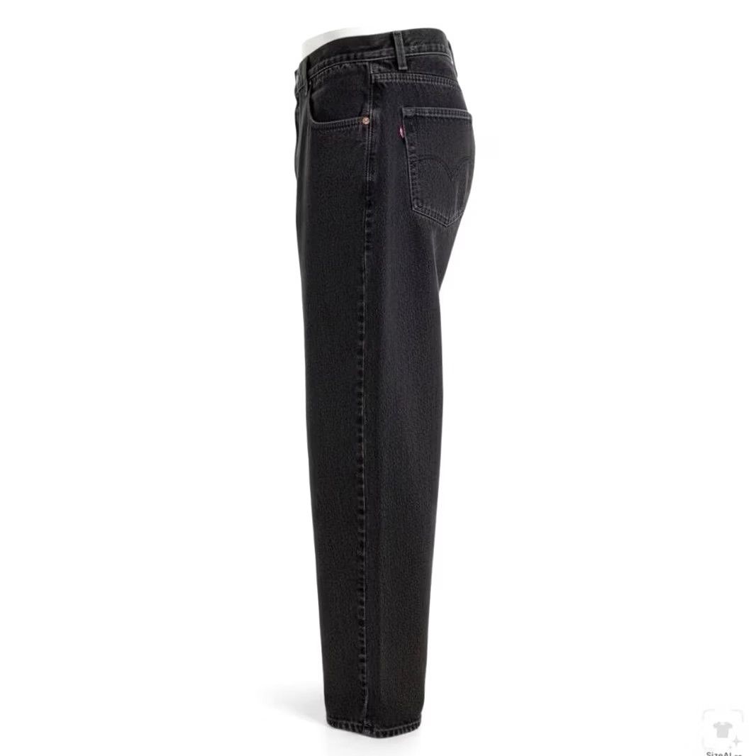 Levi's Levi's 550 Jeans Mens 40x32 Black Charcoal Wash Relaxed Denim Zip Fly Tapered 5-Pocket Logo Size US 40 / EU 56 - 3 Thumbnail