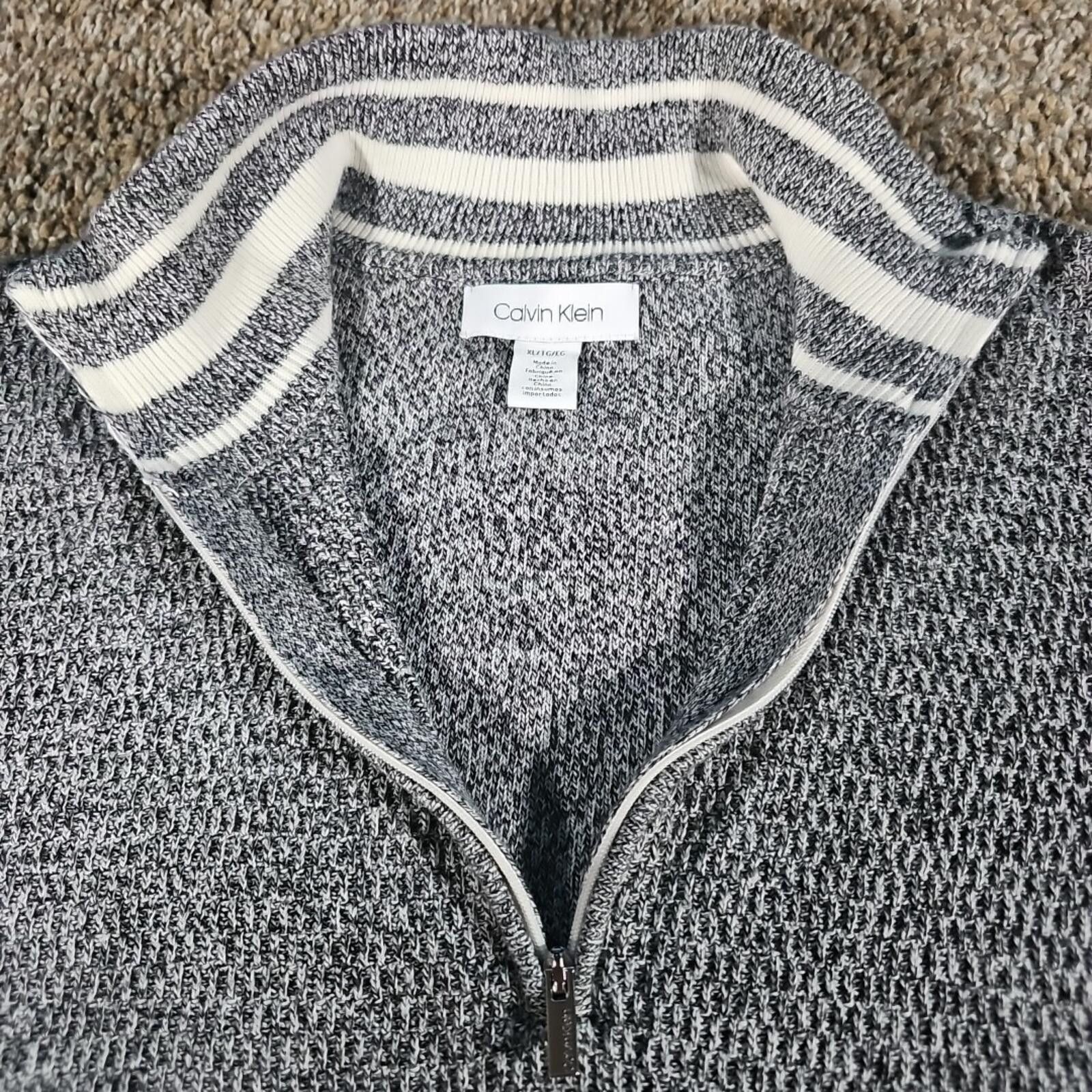 Calvin Klein Calvin Klein XL 1/4 Zip Sweater Size US XL / EU 56 / 4 - 2 Thumbnail