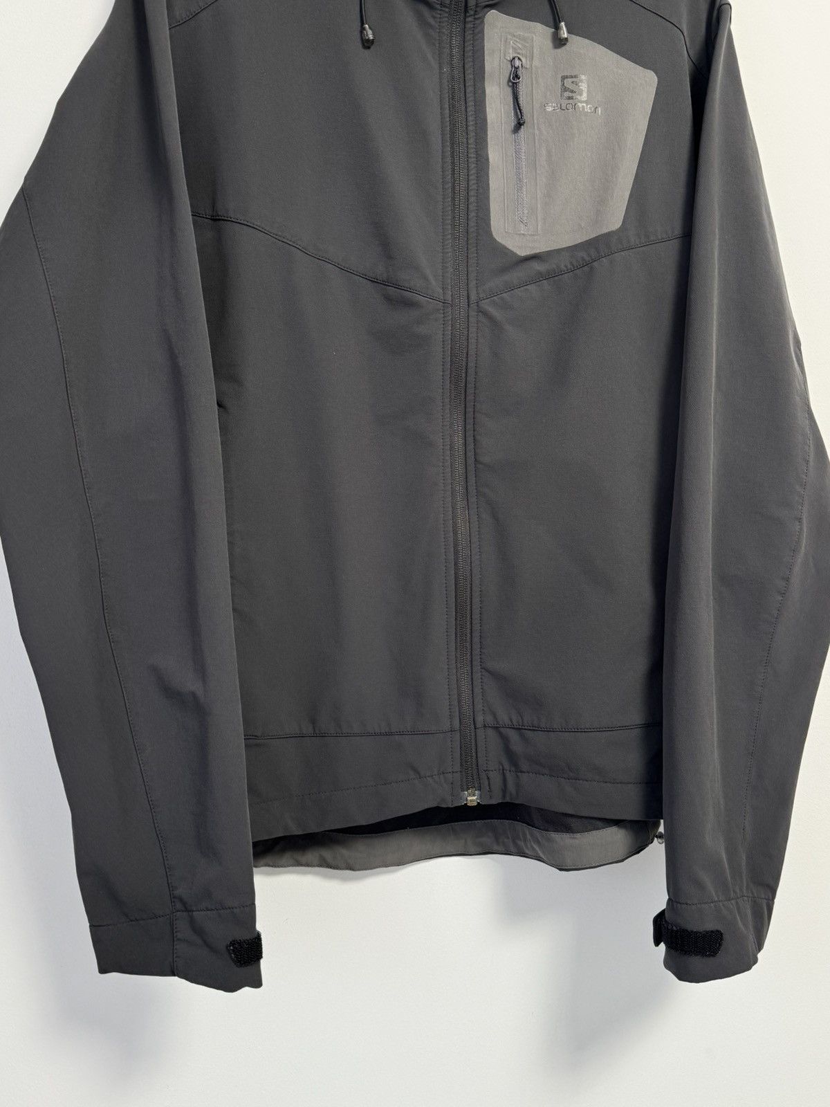 Salomon Salomon Men's Hoodie Polyamide with Elastane, Nylon Full Zip Size US L / EU 52-54 / 3 - 3 Thumbnail