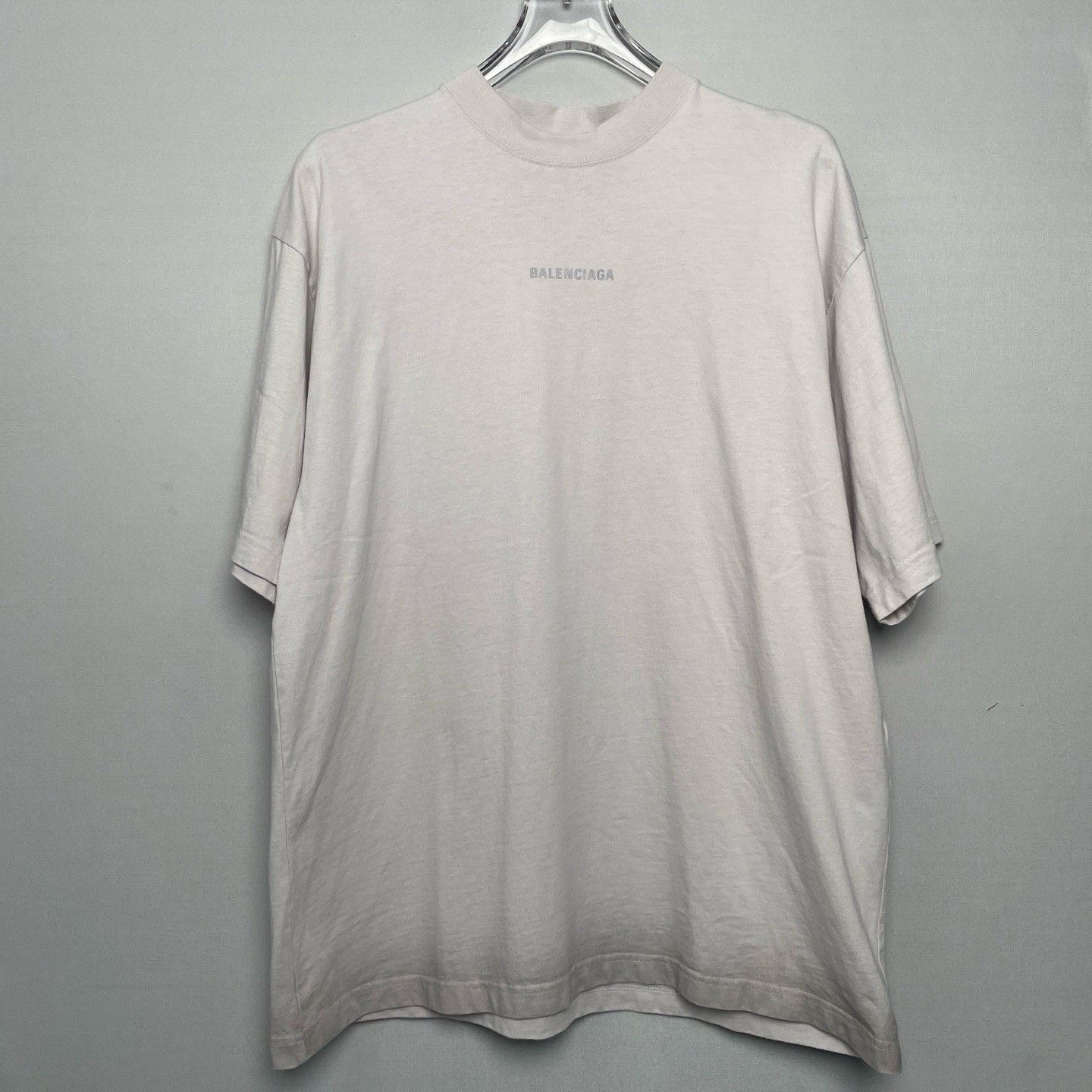 Balenciaga Balenciaga Off-White Gradient Logo T-Shirt Size US M / EU 48-50 / 2 - 1 Thumbnail