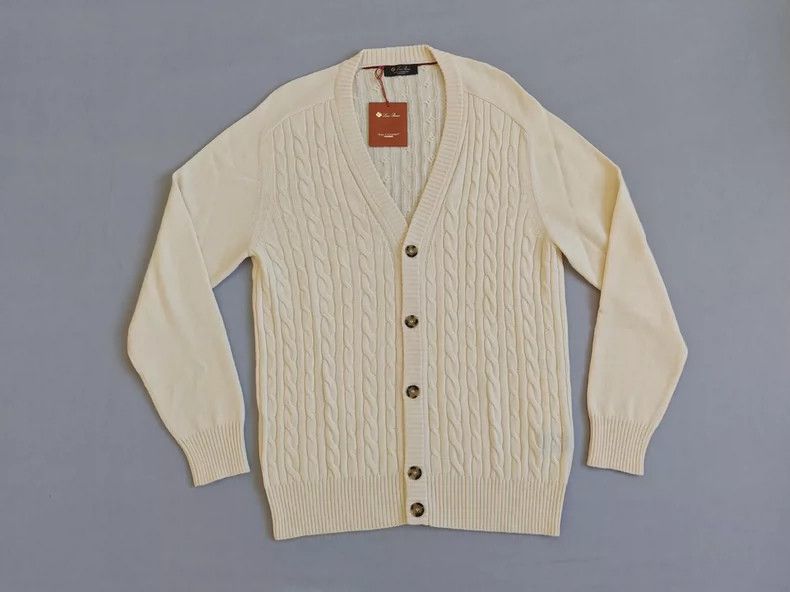 Loro Piana LORO PIANA Little goat cashmere knit sweater Size L / US 10 / IT 46 - 1 Thumbnail