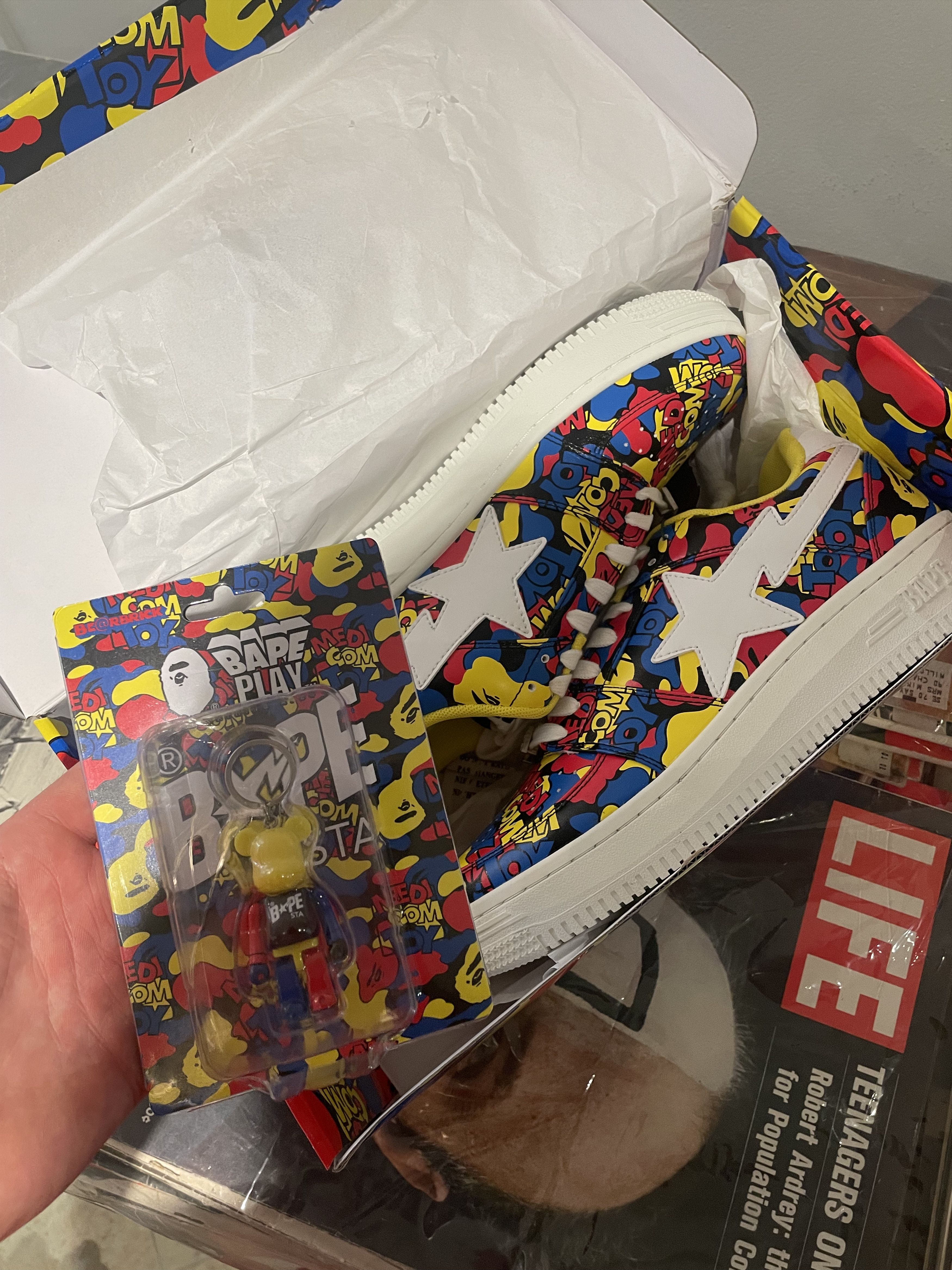 Bape Bapesta x Medicom Size US 10.5 / EU 43-44 - 3 Thumbnail