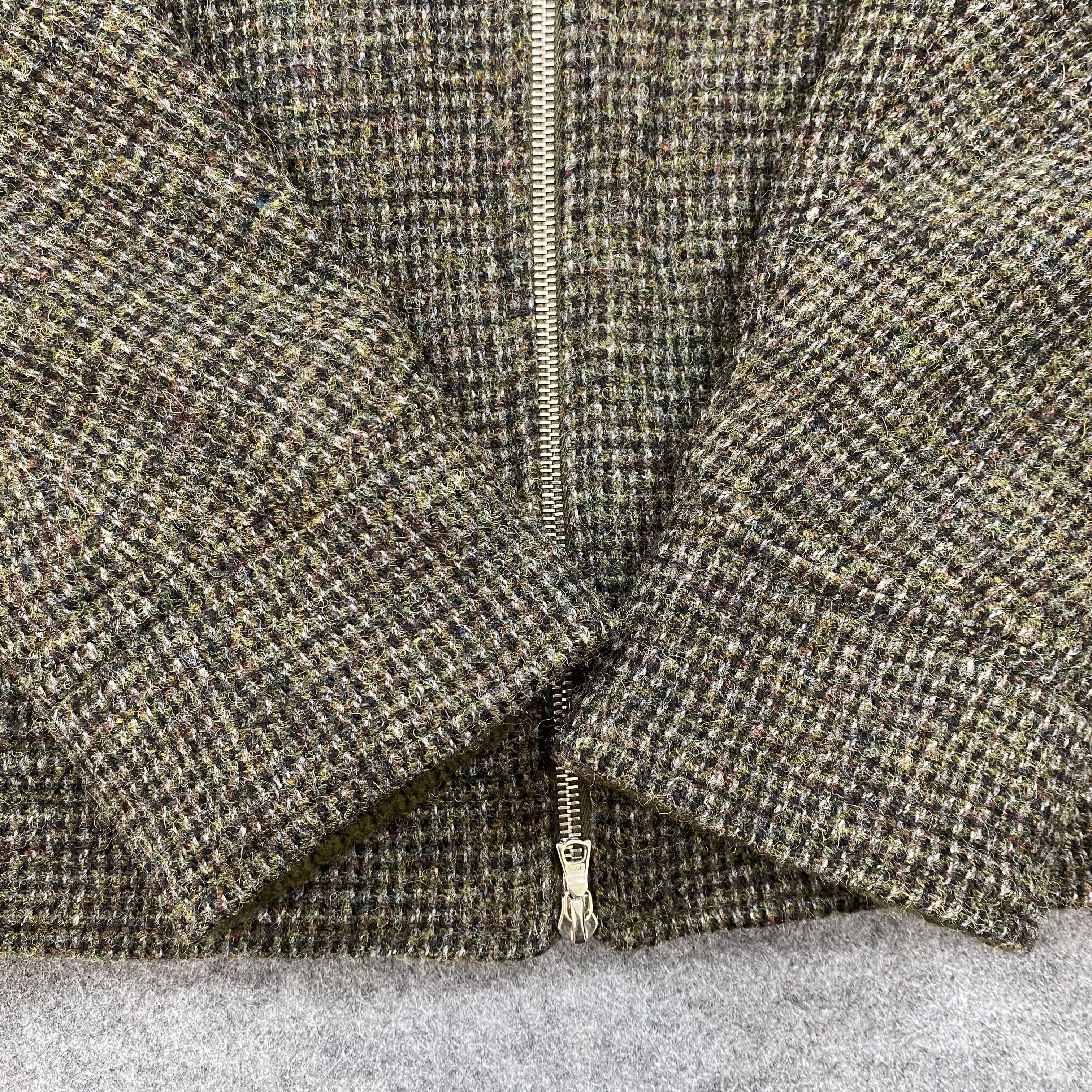 Harris Tweed BLUE WORK TOMORROWLAND Harris Tweed Wool Bomber Jacket-J551 Size US M / EU 48-50 / 2 - 14 Thumbnail