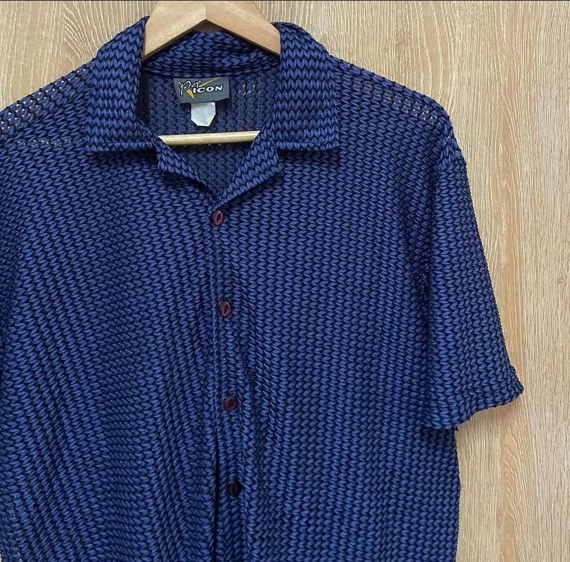 Vintage Vtg 90s Lace Shirt Size US L / EU 52-54 / 3 - 1 Thumbnail