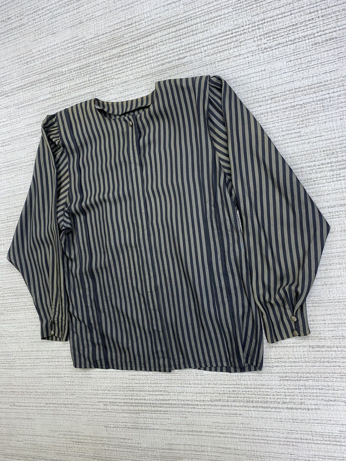 Christian Dior Monsieur Vintage Christian Dior Pret-A-Porter Striped Blouse Size M / US 6-8 / IT 42-44 - 4 Thumbnail