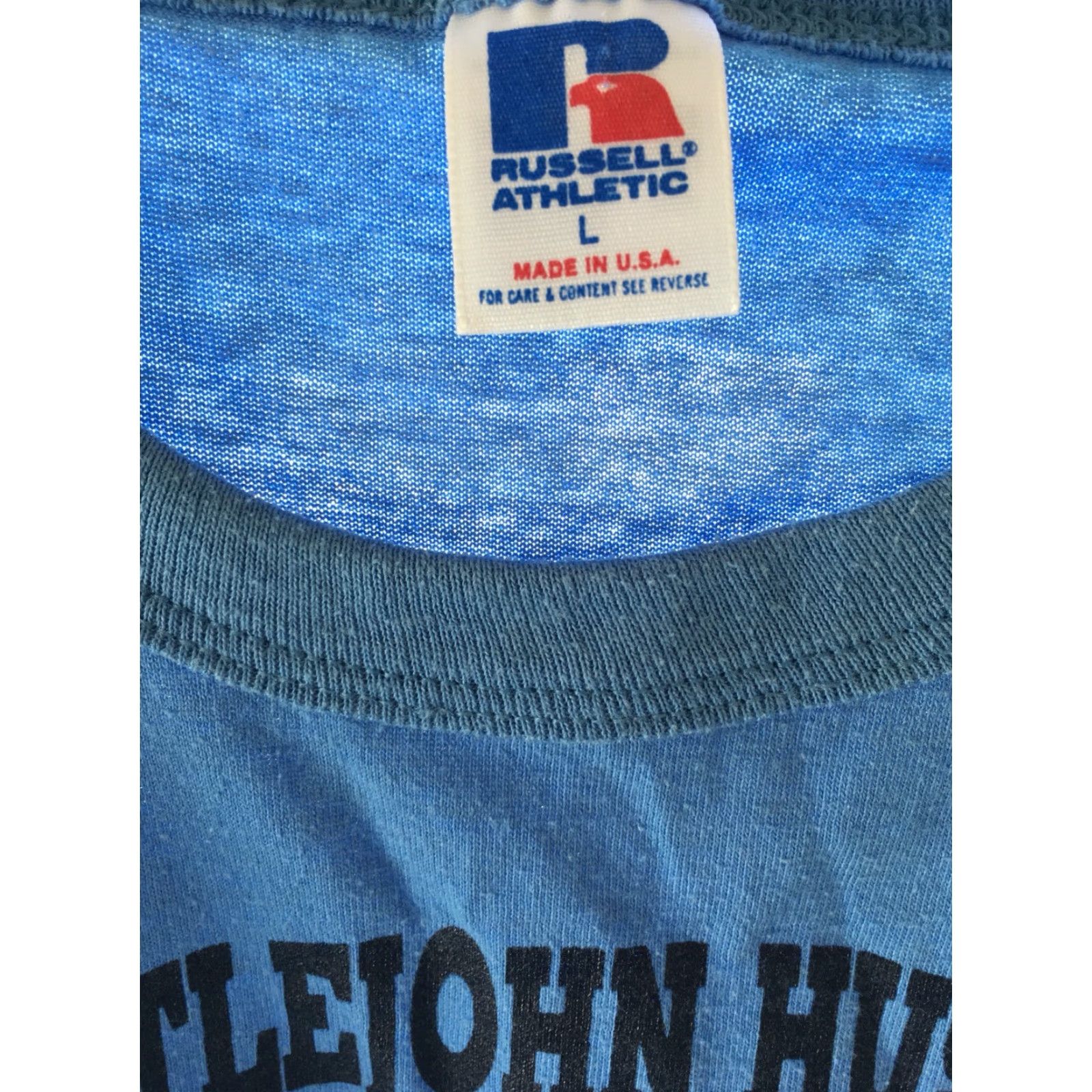 Russell Athletic VINTAGE Russell Athletic Alameda Recreation & Parks T-Shirt L 80s 90s Blue Men Graphic Tee + 50% Polyester 50% Cotton USA 1980s Size US L / EU 52-54 / 3 - 2 Thumbnail