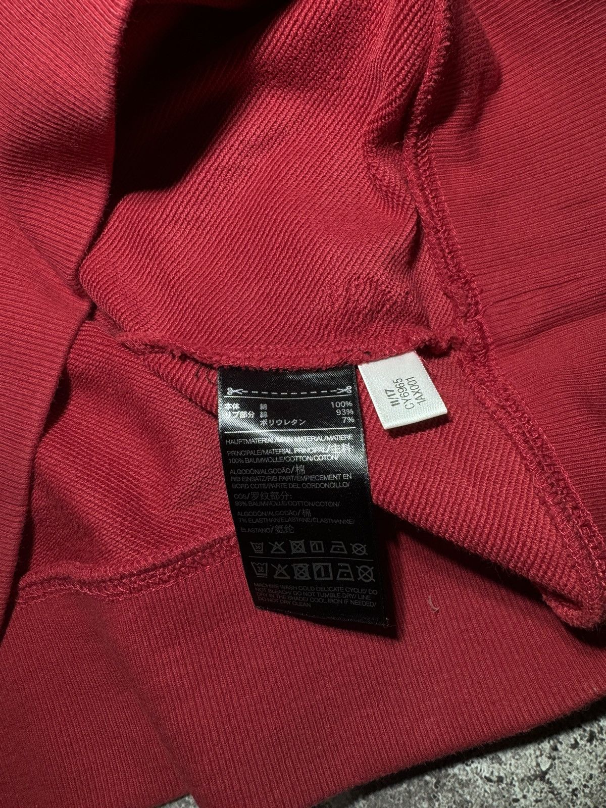 Adidas × Y-3 × Yohji Yamamoto Yohji Yamamoto Adidas Y-3 red big logo rare sweatshirt Size US M / EU 48-50 / 2 - 11 Thumbnail
