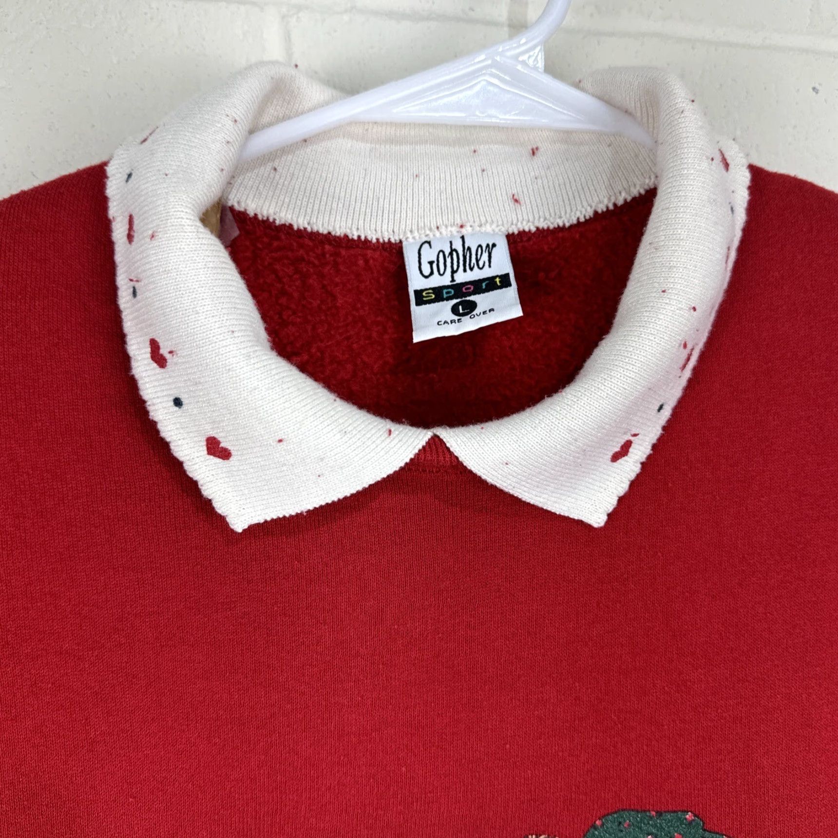Vintage VINTAGE Gopher Sport Sweatshirt Womens L Red Crewneck Bear Bunny USA Size L / US 10 / IT 46 - 4 Thumbnail