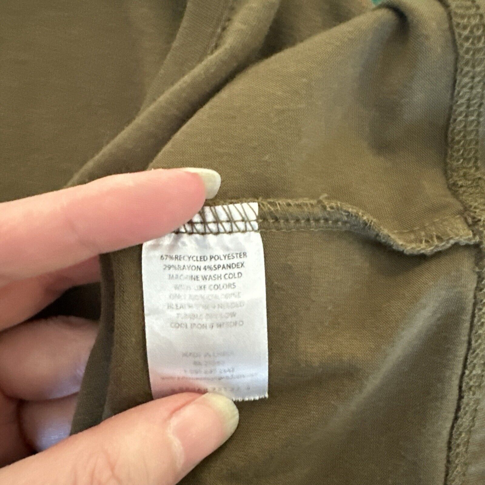 Other All In Motion Sz XL Olive Green Womens Yoga Long Sleeve Size XL / US 12-14 / IT 48-50 - 7 Thumbnail