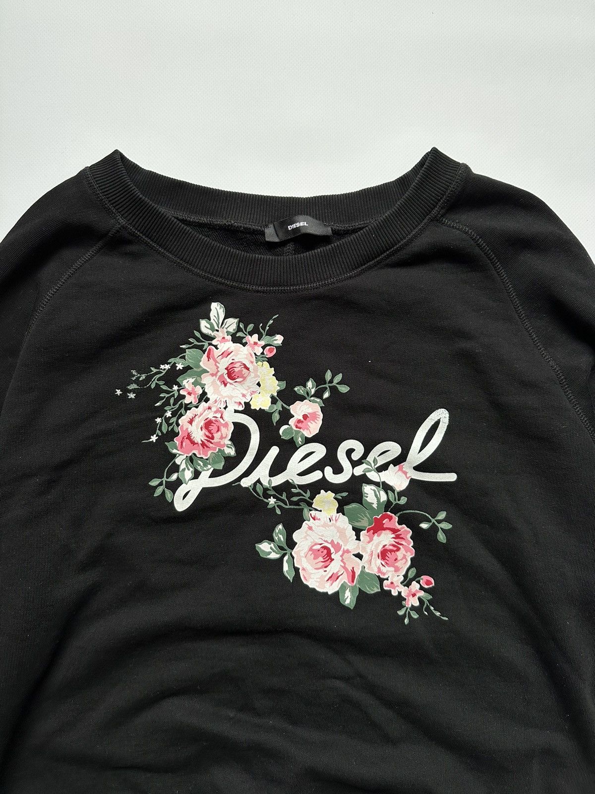 Other DIESEL Black Sweatshirt, Floral Motif, Size L Size L / US 10 / IT 46 - 3 Thumbnail