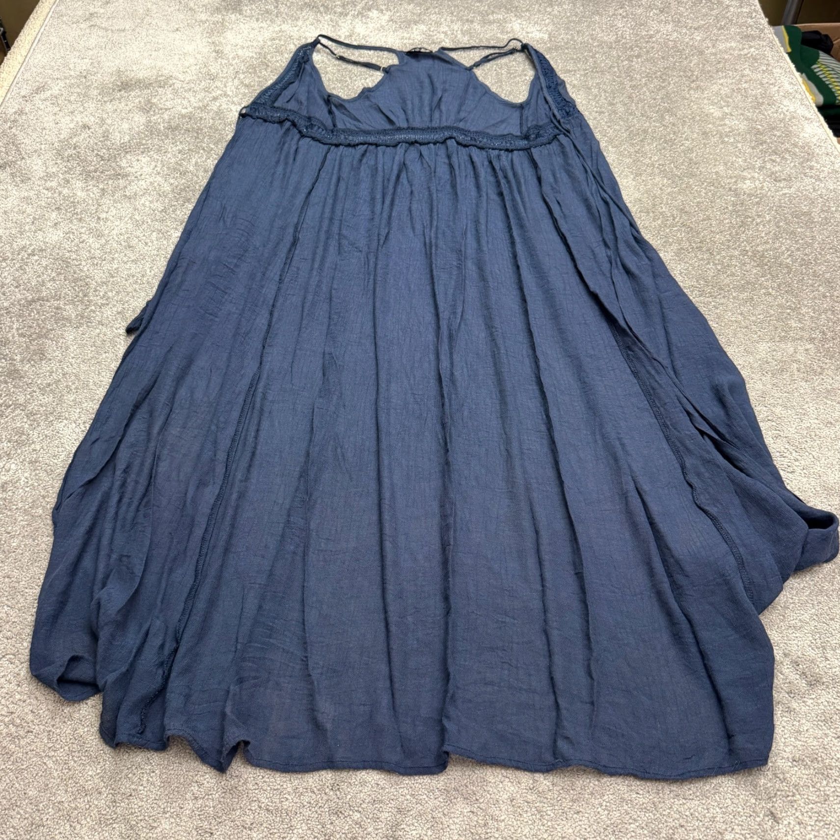 aakaa blue dress Aakaa Strapless Blue Swirl Jumpsuit