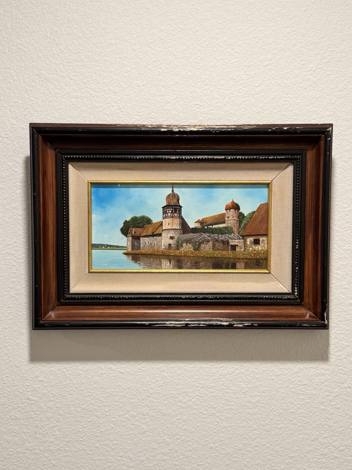 Designer Eugene Schmidt Original Bavaria Germany Landscape Oil COA Size ONE SIZE - 1 Thumbnail