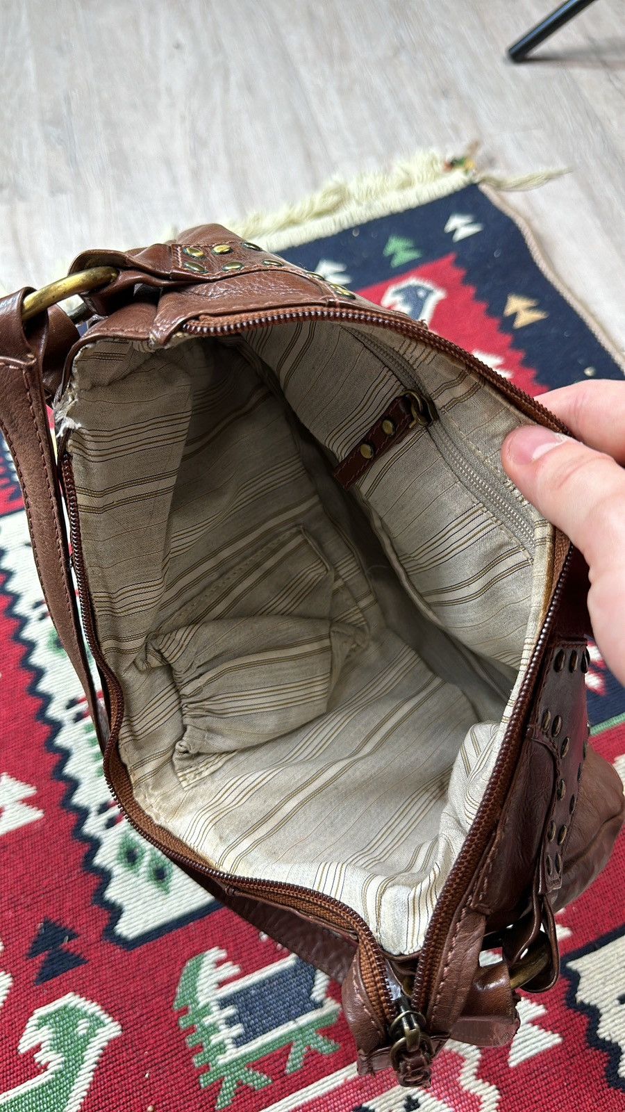 Hysteric Glamour × Vintage Vintage Avantgarde Leather Bag Size ONE SIZE - 3 Thumbnail