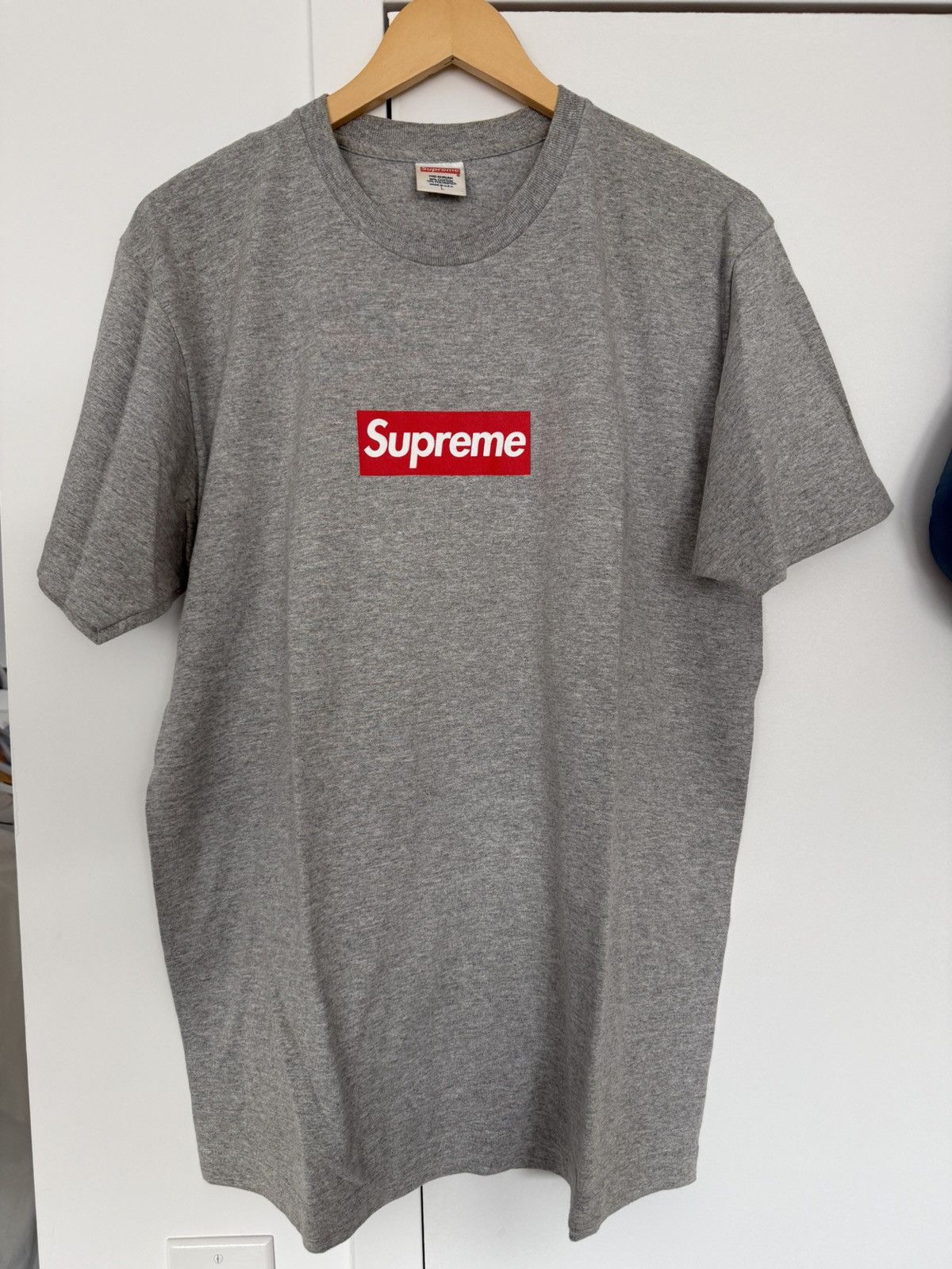 Supreme Supreme “Box Logo” Tee (FW23) (Ash Grey) | Grailed
