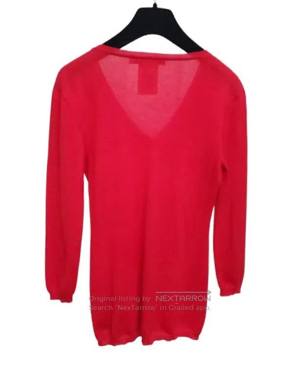 Dior Dior Red Wool Long Sleeve Sweater for Women . Size XS / US 0-2 / IT 36-38 - 2 Thumbnail