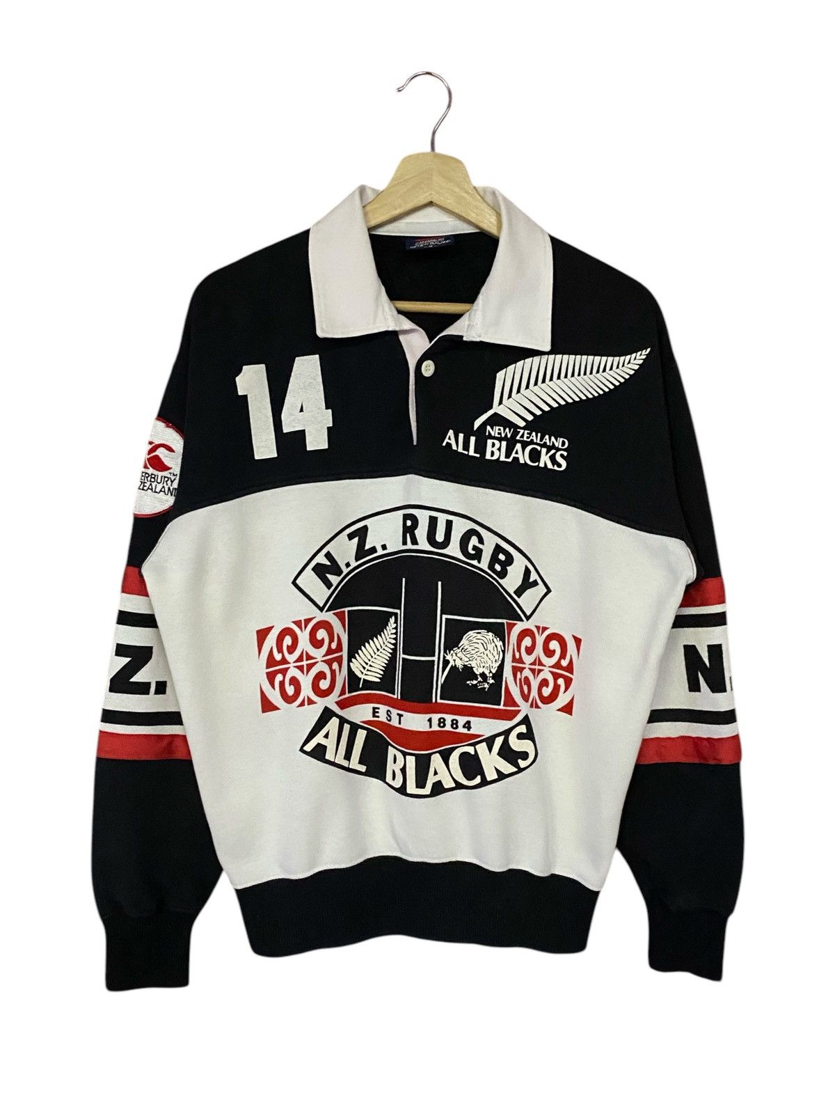 Canterbury of New Zealand Vintage Canterbury Of New Zealand “NZ RUGBY” Polo Sweatshirt Size US M / EU 48-50 / 2 - 2 Thumbnail