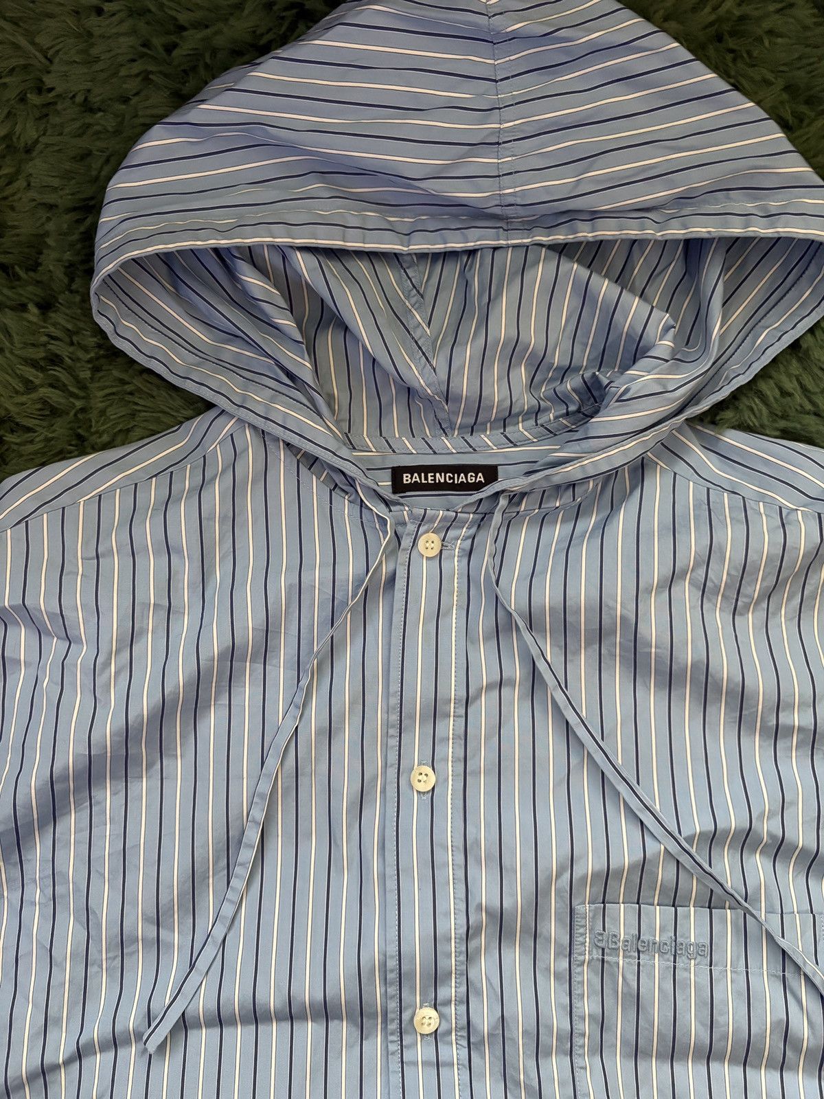 Balenciaga Balenciaga “Hooded Cocoon” Shirt Size US L / EU 52-54 / 3 - 2 Thumbnail